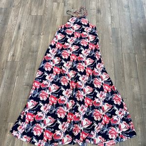 NWOT VICI Floral Print Halter Maxi Dress